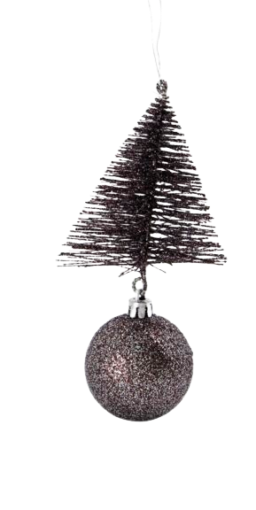 Ornament Tree & Bell - Mahogany (12 Pack)