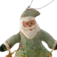 Santa Claus Ornament - Green