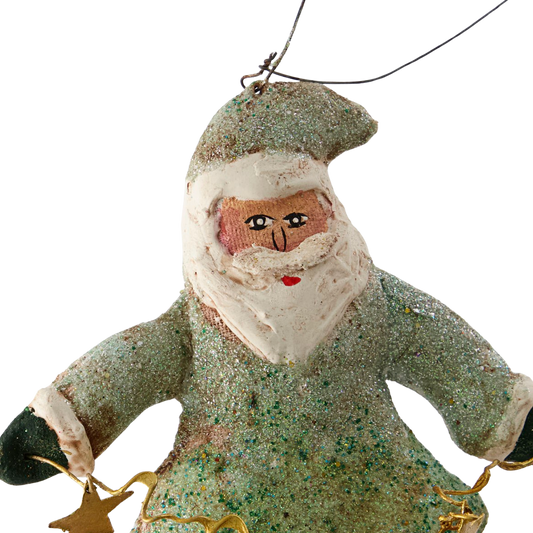 Santa Claus Ornament - Green