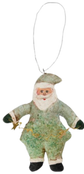 Santa Claus Ornament - Green