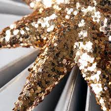 Ornament Chunky Brown with Glitter (12 Pack)