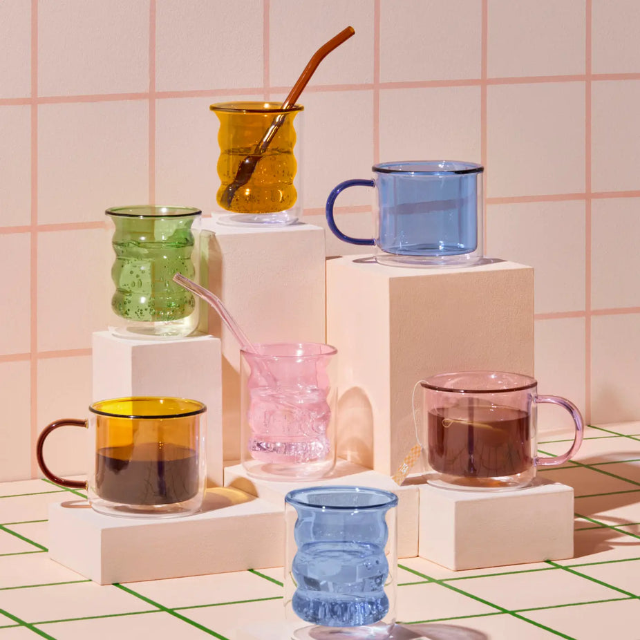 Double Wall Groovy Cup (Pink)