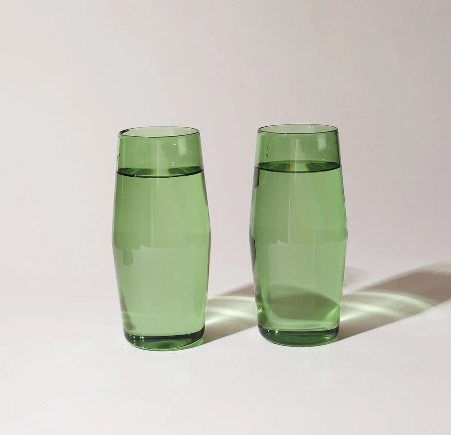 Century Glass Set Of Two (Verde)