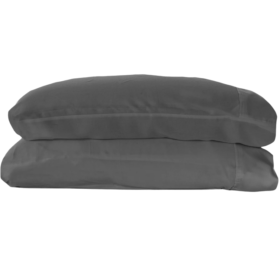 Woven Pillowcase Set in Stone (King)