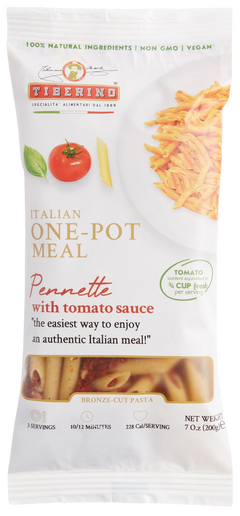 Pennette Pasta with Tomato Sauce One Pot Meal