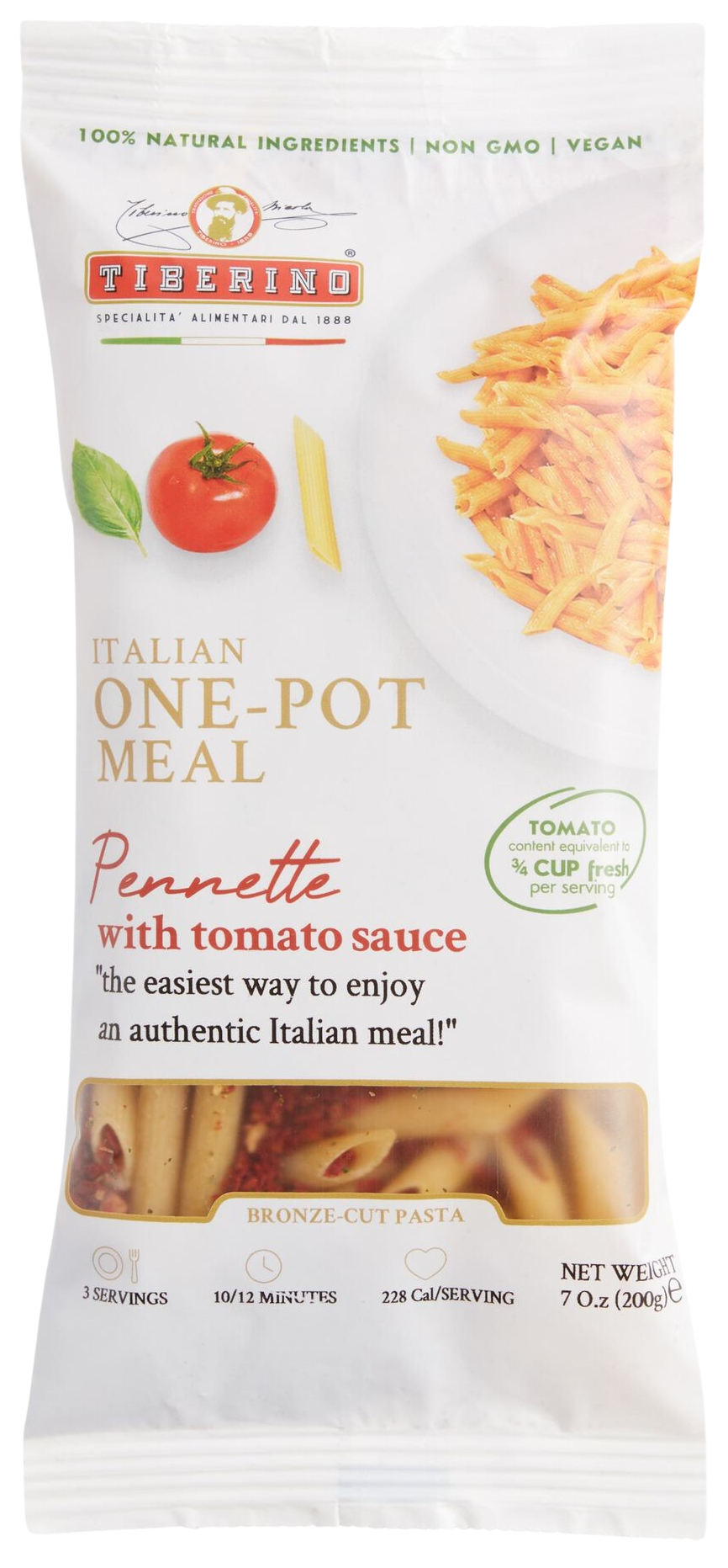 Pennette Pasta with Tomato Sauce One Pot Meal