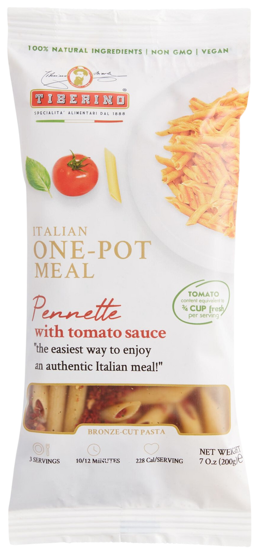 Pennette Pasta with Tomato Sauce One Pot Meal