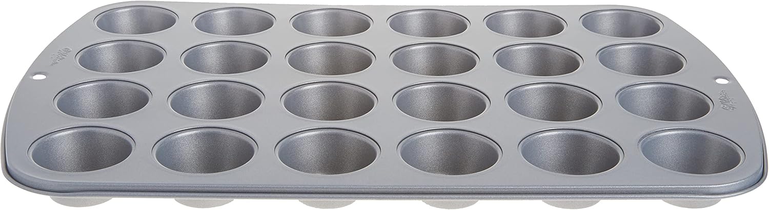 Recipe Right 24 Cup Mini Muffin Pan - Silver