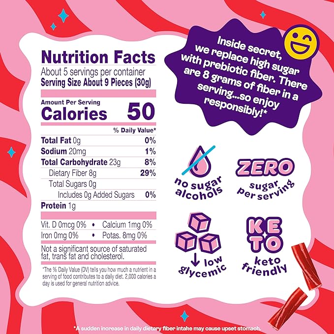 Zero Sugar Red Licorice Twists