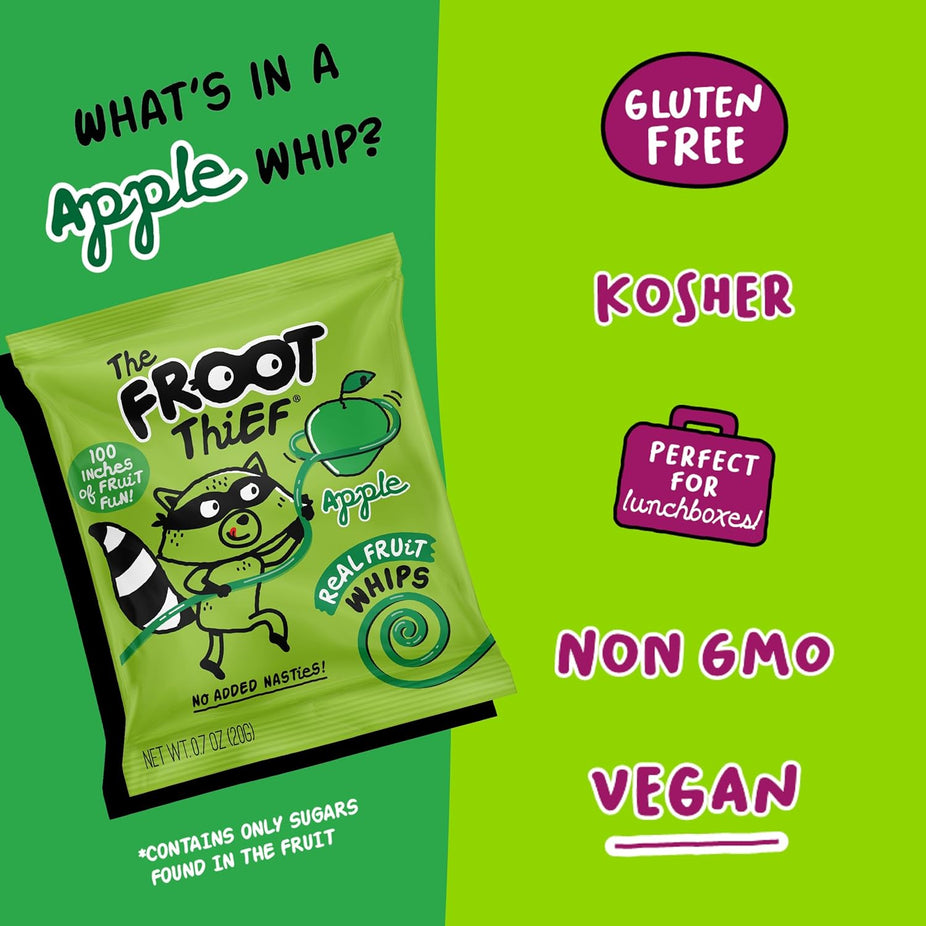 Real Fruit Snacks Apple Whips (24 Pack)