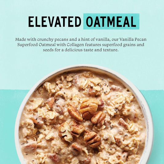 Superfood Oatmeal with Collagen - Vanilla Pecan (3 Pack)