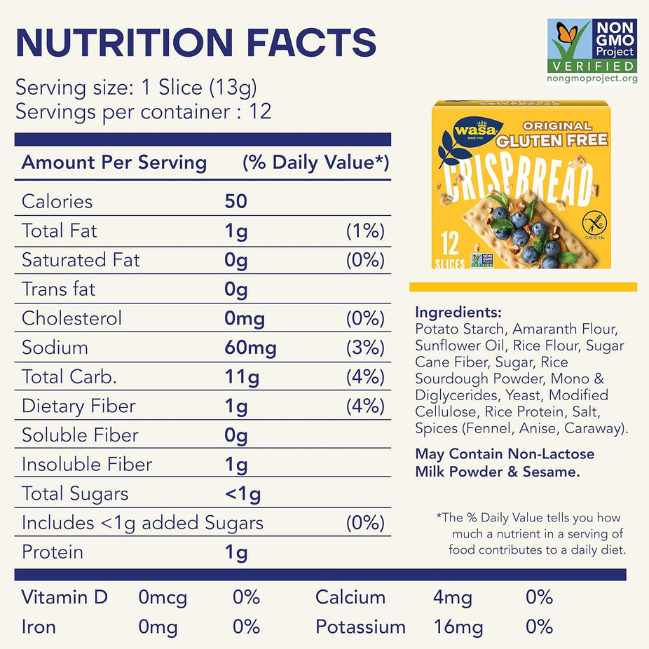 Original Gluten Free Swedish Crisp Bread