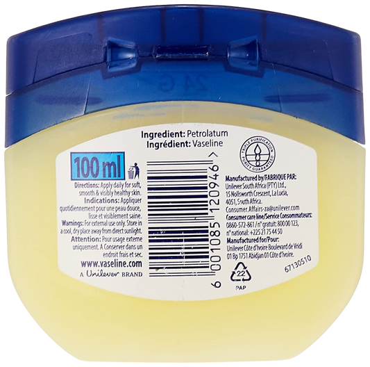 Nutrition Information - Blue Seal Pure Petroleum Jelly - Original