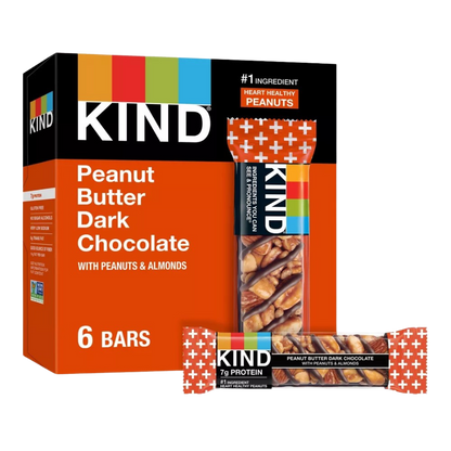 Peanut Butter Dark Chocolate Bars (6 CT)