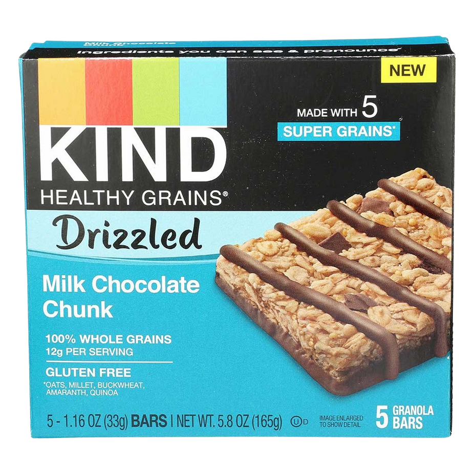 Drizzled Milk Chocolate Chunk Bars (5 CT)