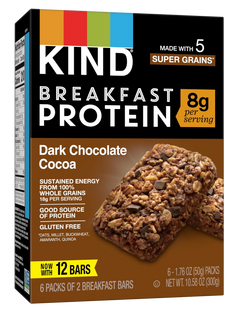 Dark Chocolate Breakfast Protein Bars (6CT)