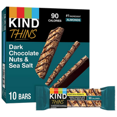 Dark Chocolate Nuts & Sea Salt Thins Bar (10 CT)