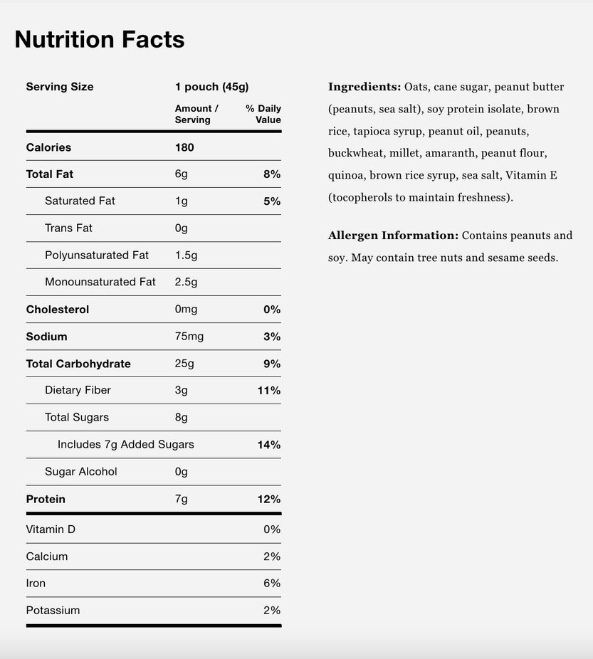 Peanut Butter Granola Clusters (5 CT)