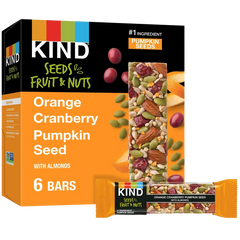 Seeds Fruit & Nuts Snack Bars - Orange Cranberry Pumpkin Seeds (6 CT)