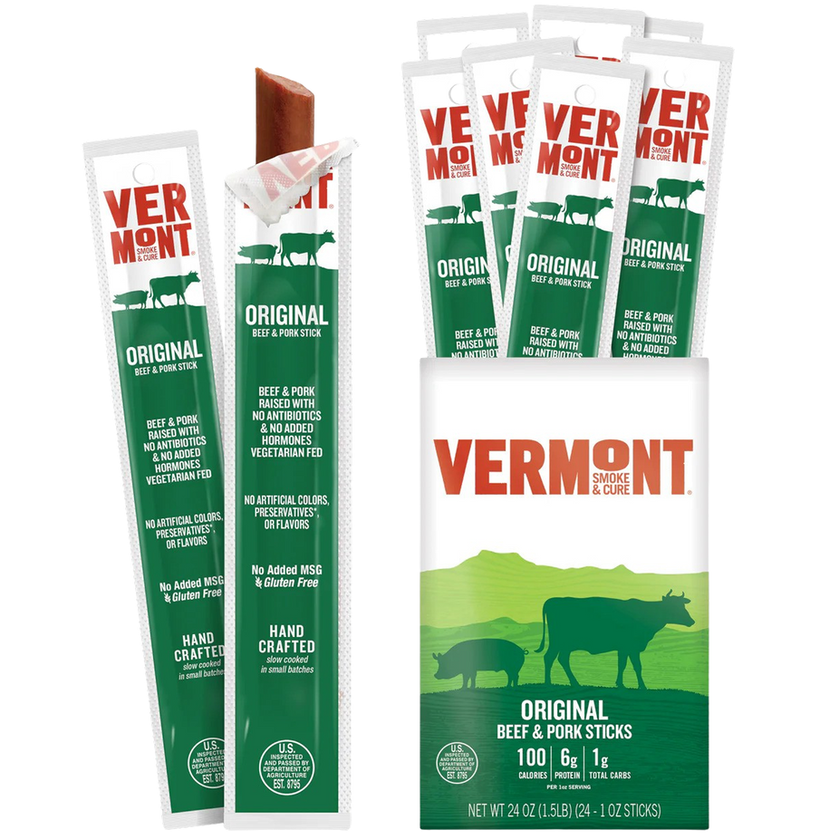 Original Smoke and Cure Beef & Pork Sticks (24 CT)