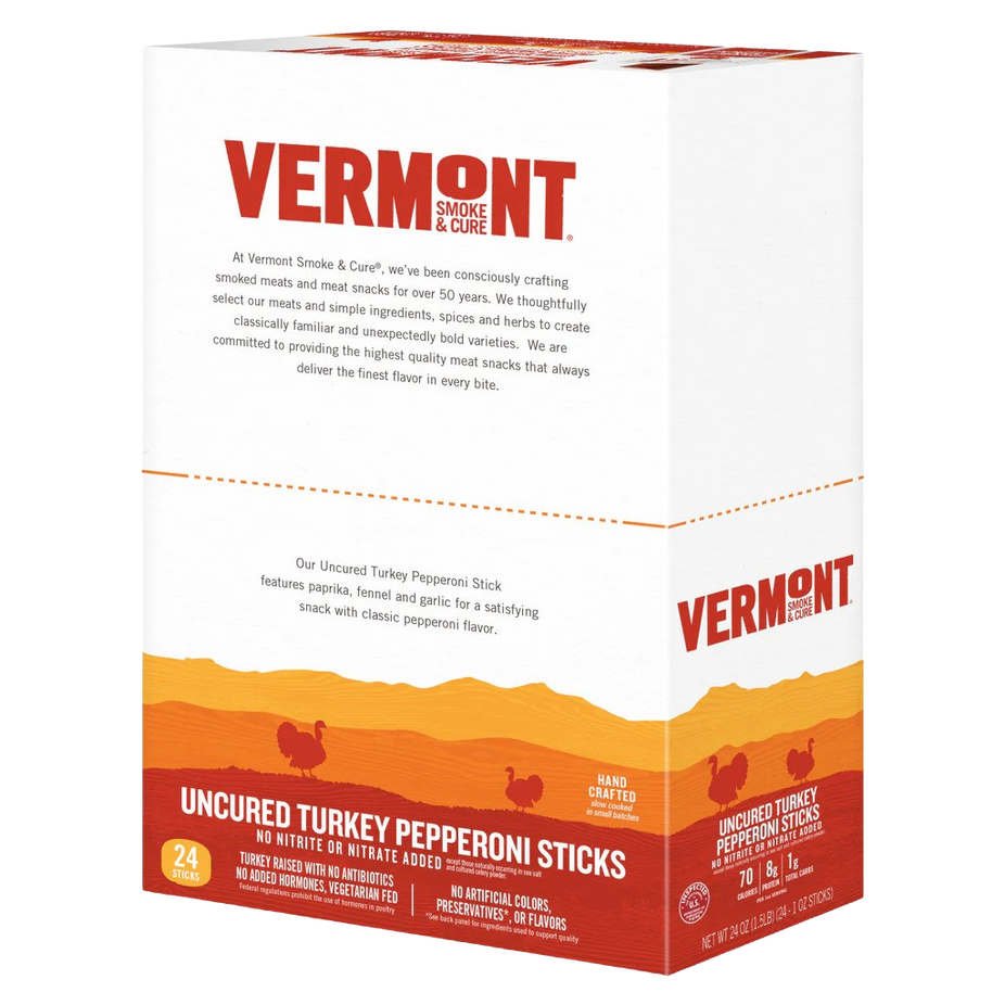 Uncured Turkey Pepperoni Sticks (24 CT)