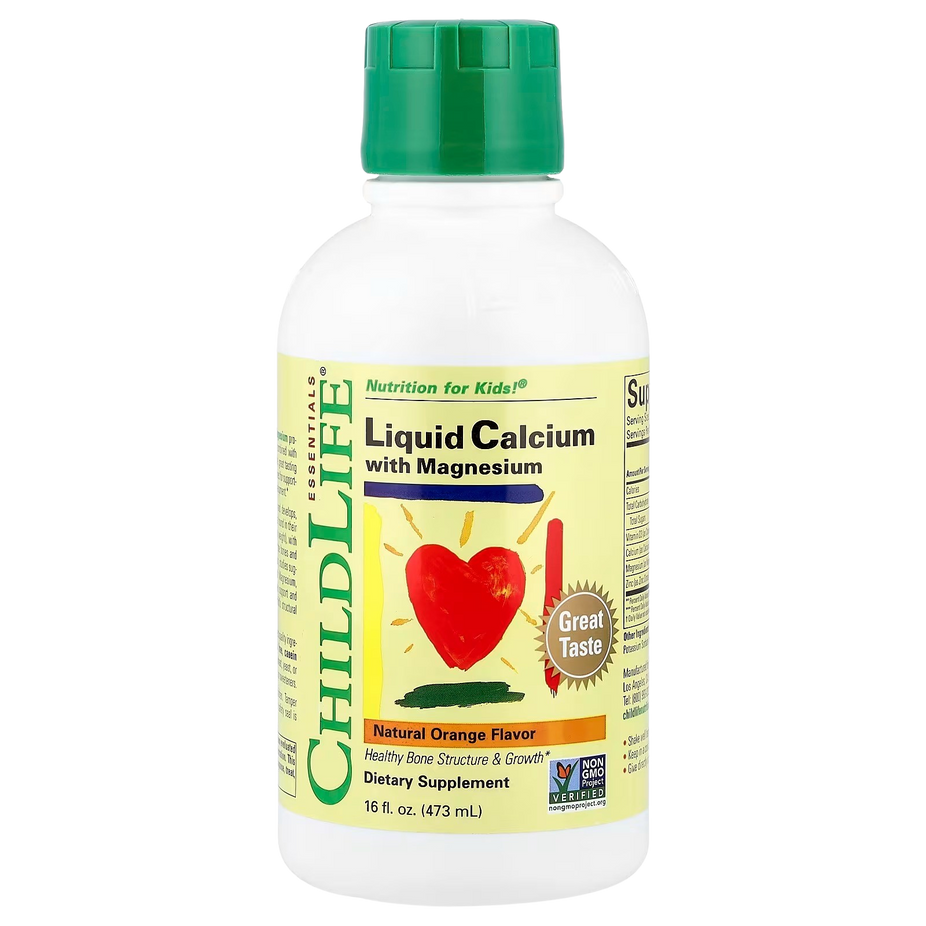 Liquid Calcium With Magnesium, Natural Orange Flavor