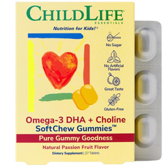 Omega-3 DHA + Choline SoftMelts Natural Passion Fruit Flavor (27 CT)
