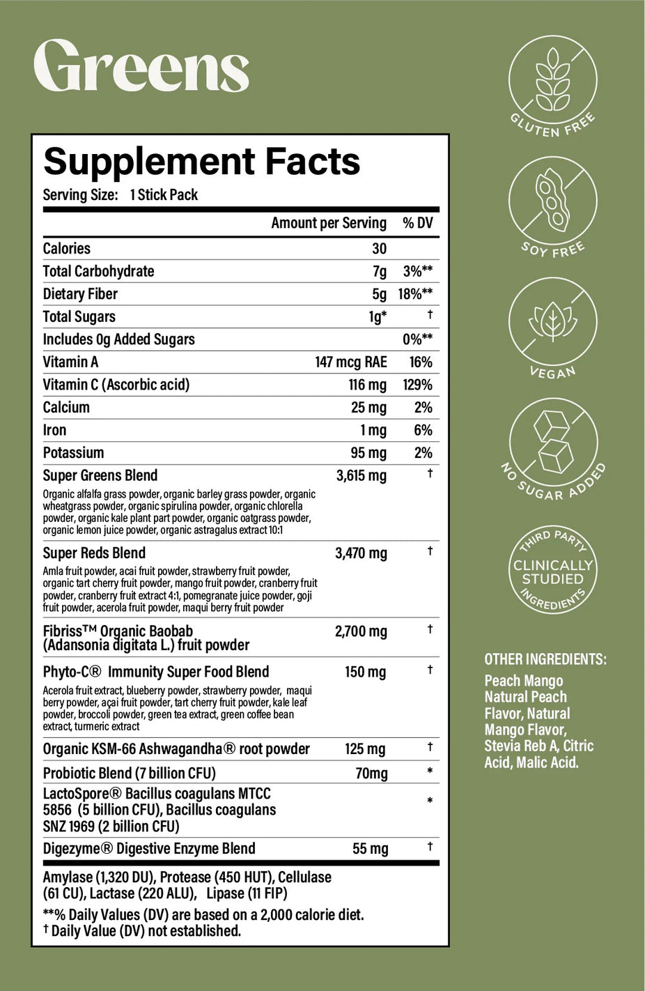 Greens Crisp Apple Drink Mix (30 CT)