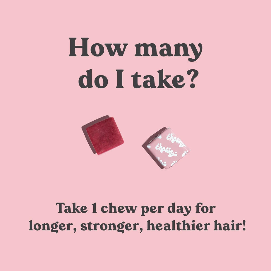 Beautiful Hair Raspberry Chew (6 Pack)