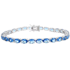 Oval Cut Created Tennis Bracelet