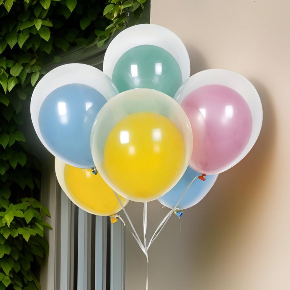 Pastel Double Stuffed Latex Balloon Bouquet Kit (12 CT)