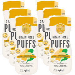 Cheddar & Cauliflower Spinach Puffs Baby & Toddler Snacks (6 Pack)