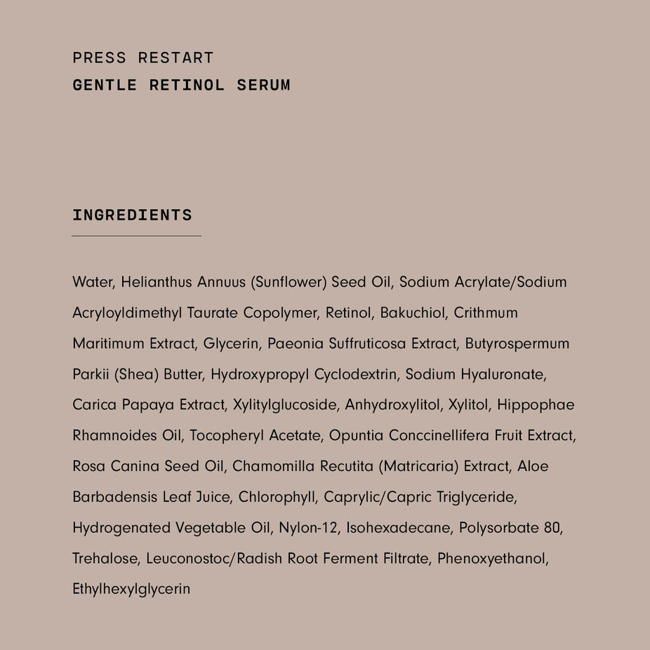 Press Restart Gentle Retinol Serum