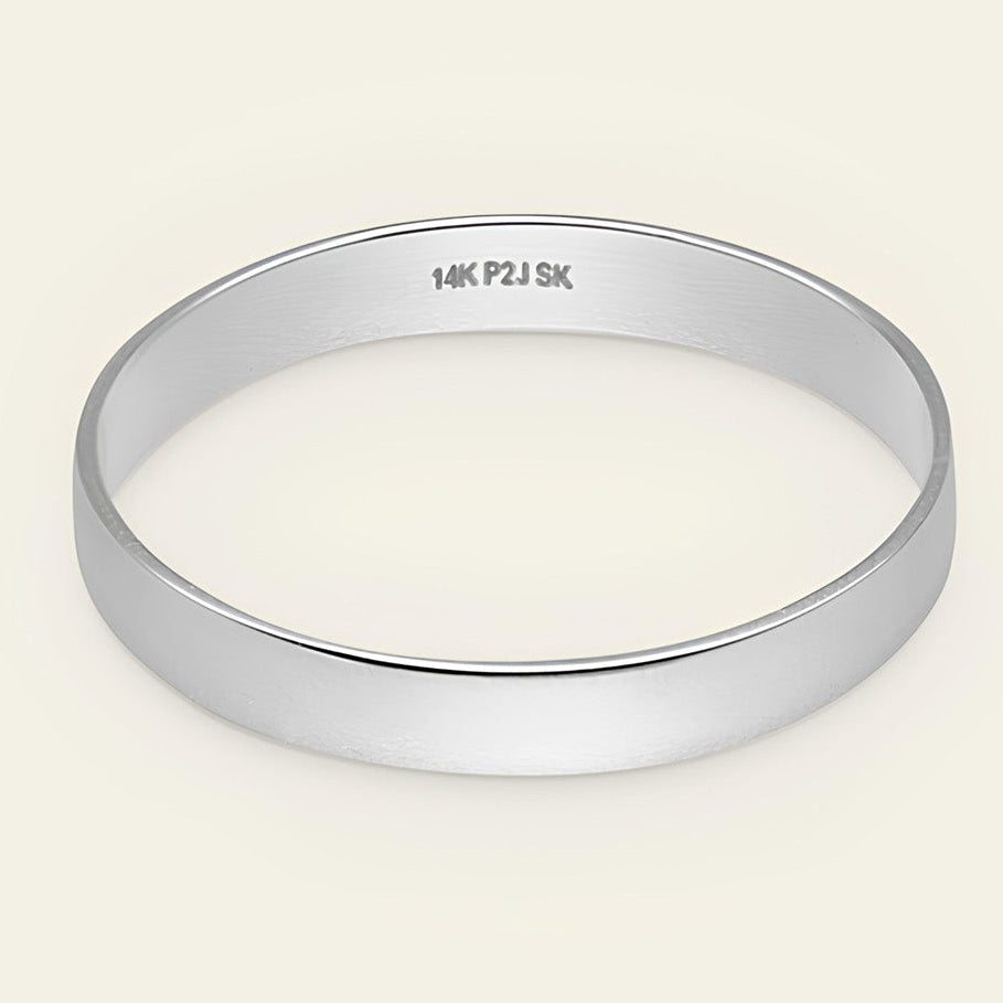 14k Solid Gold Bold Stacker Ring