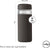 16oz Glass Wide Mouth Water Bottle - Charcoal