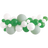 Ivory White & Matte Green Latex Balloon Arch Kit (27 CT)