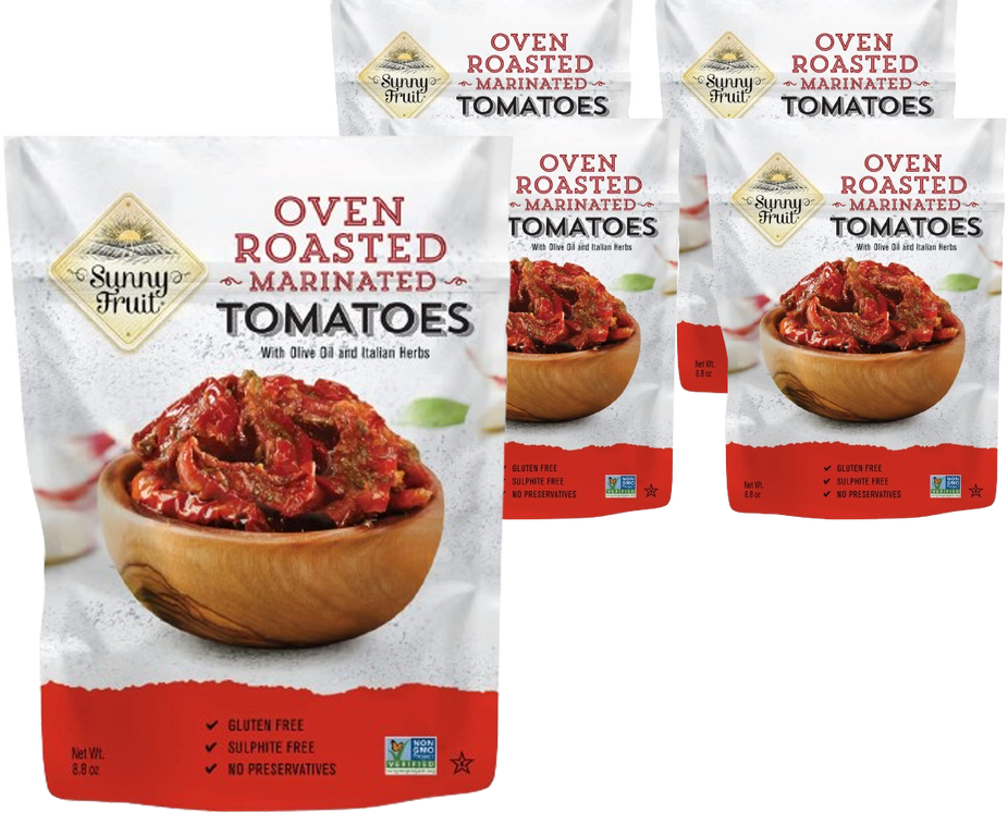 Marinated Tomatoes with Olive Oil and Italian Herbs (4 Pouches)