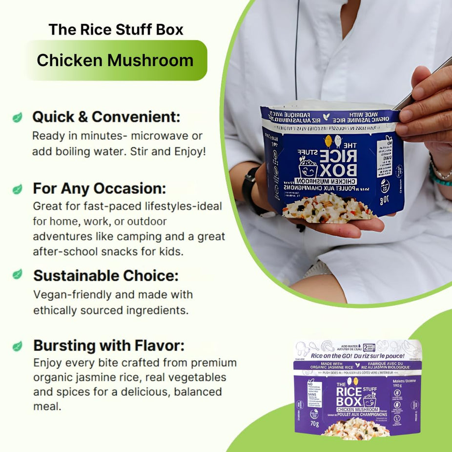 Instant Chicken Mushroom Rice (6 Pack)