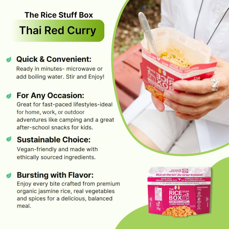 The Rice Stuff Instant Thai Red Curry Rice Box (6 Pack) – Martie