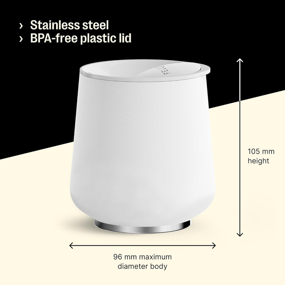 12oz Ruby Tumbler - White