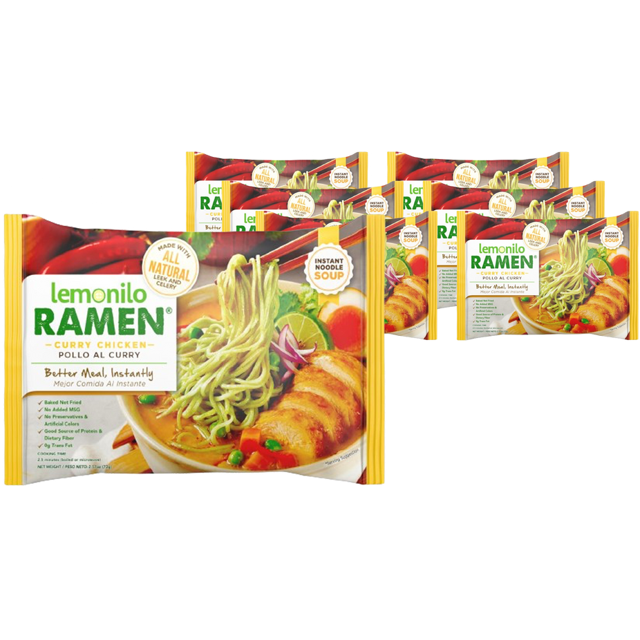 Healthy Chicken Curry Ramen With Turmeric (6 Pack)