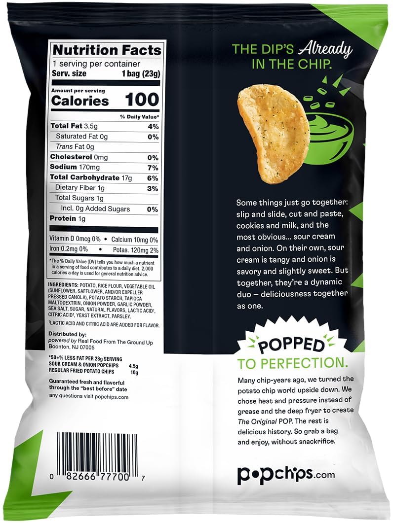 Sour Cream & Onion Potato Chips (24 Pack)