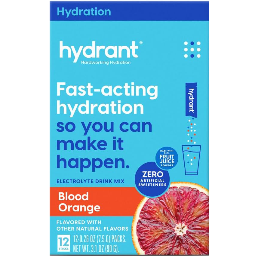 Blood Orange Electrolyte Hydration Drink Mix Packets (12 CT)
