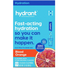 Blood Orange Electrolyte Hydration Drink Mix Packets (12 CT)