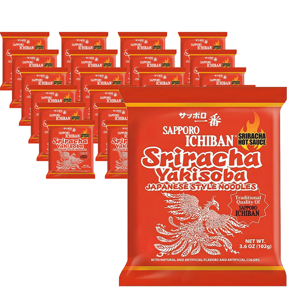 Sriracha Yakisoba Chow Mein Noodles (24 Packs)
