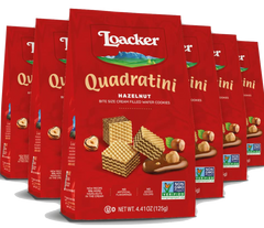 Quadratini Hazelnut Wafers (6 Pack)