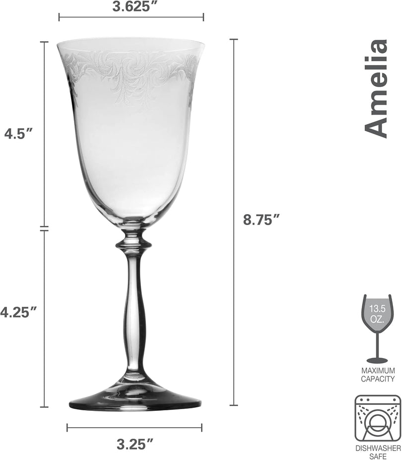 Amelia Red Wine Glasses (Set of 4)