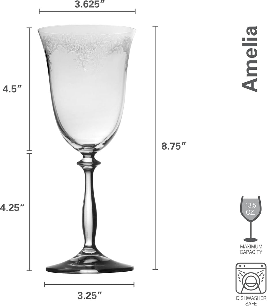 Amelia Red Wine Glasses (Set of 4)