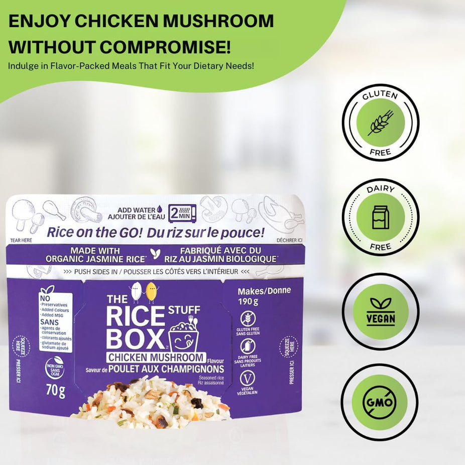 Instant Chicken Mushroom Rice (6 Pack)