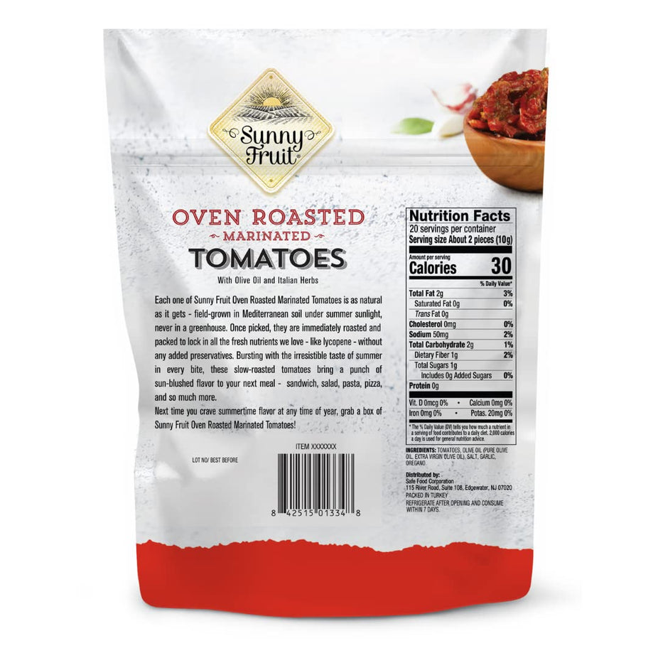 Marinated Tomatoes with Olive Oil and Italian Herbs (4 Pouches)